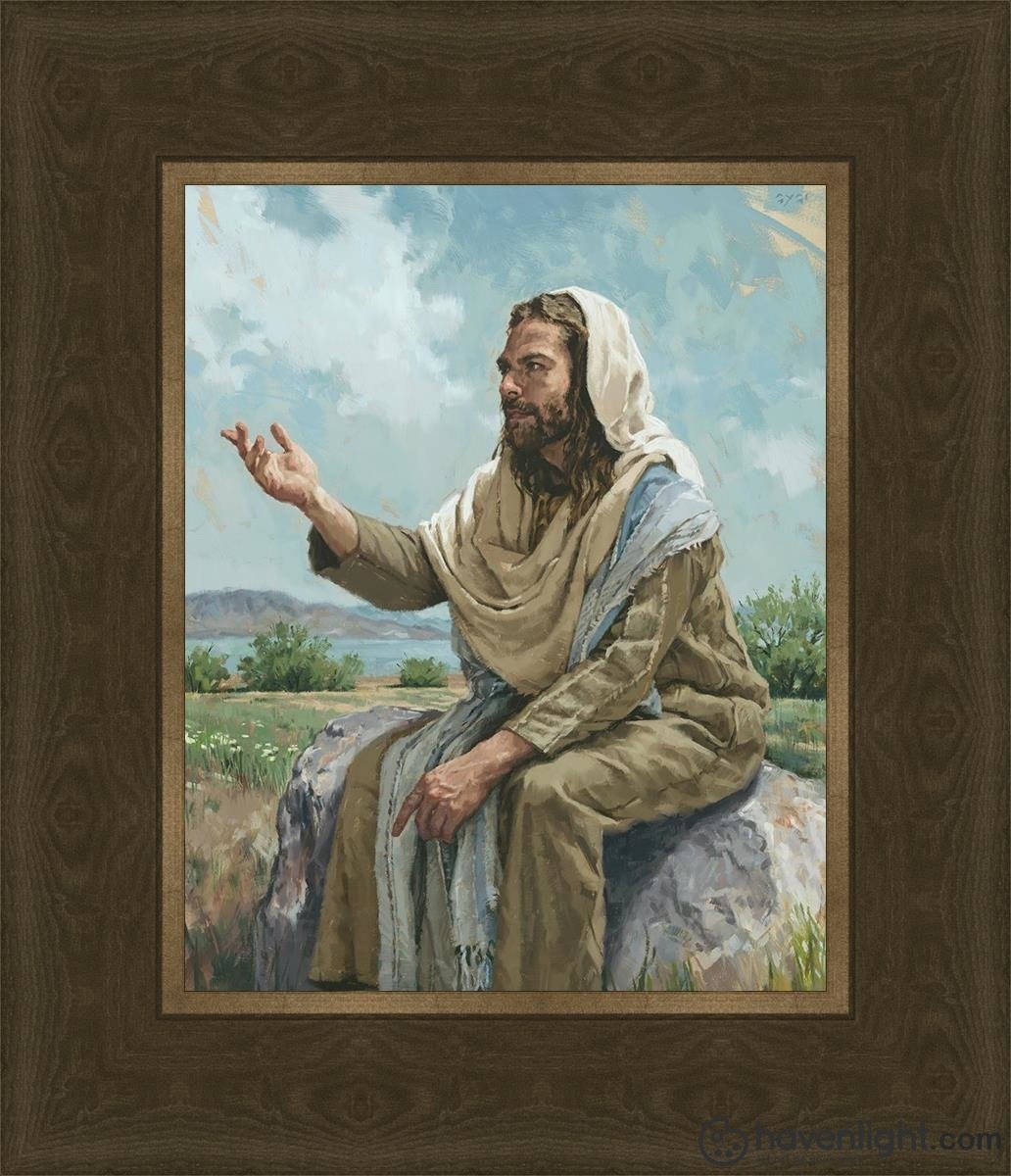 The Sermon On The Mount Open Edition Print / 8 X 10 Frame G 12 1/4 14 Art