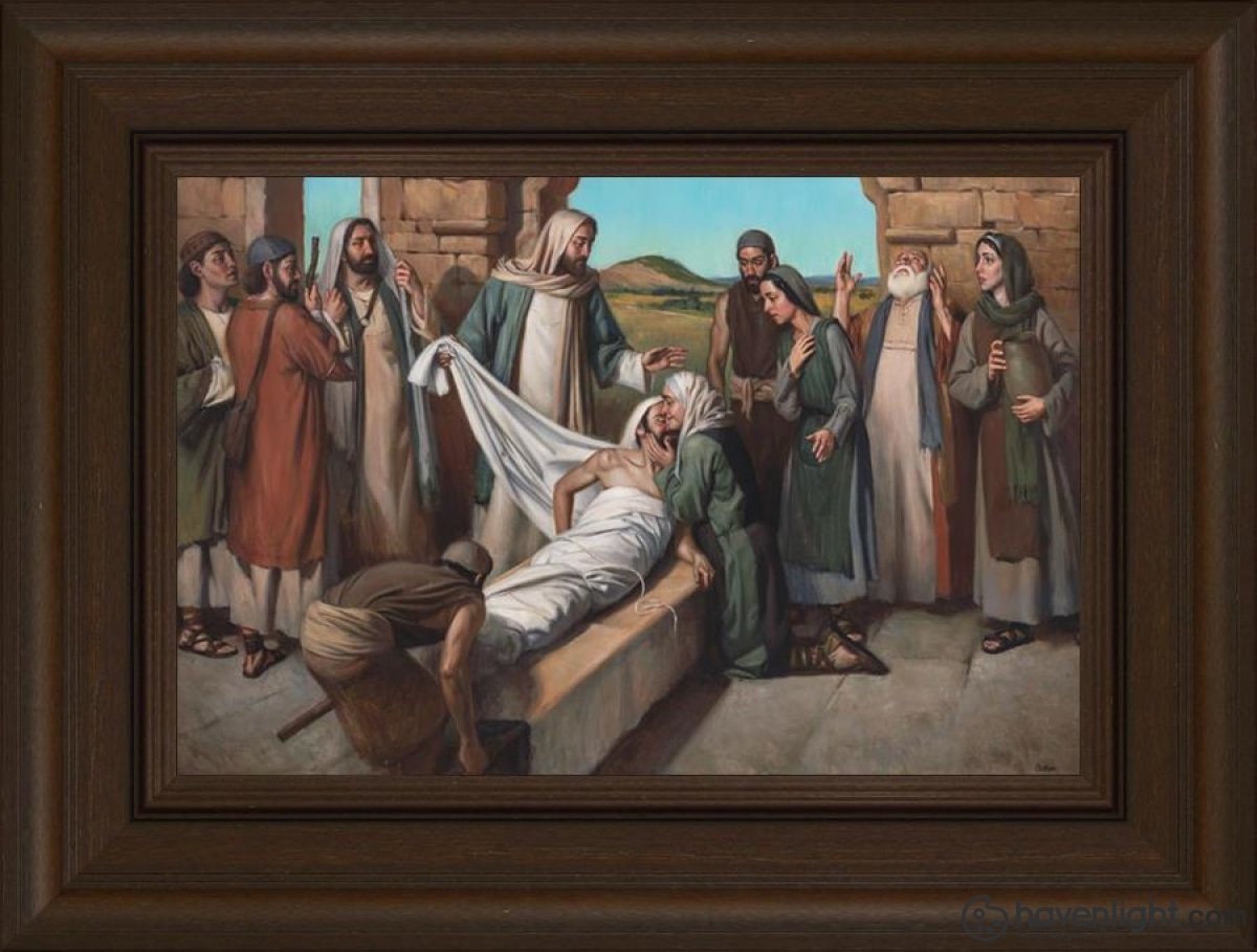 Widow Of Nain Open Edition Canvas / 18 X 12 Frame E 3/4 24 Art