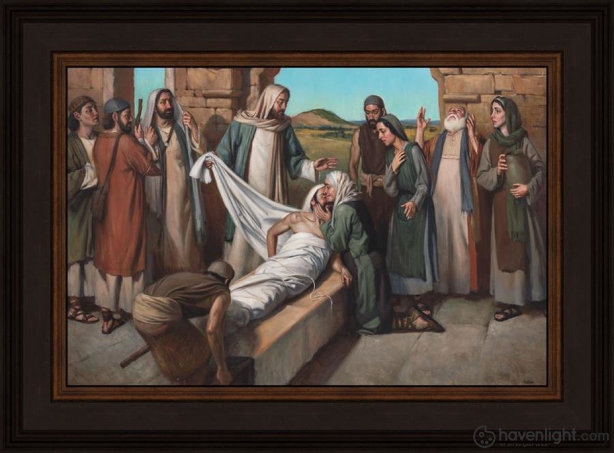 Widow Of Nain Open Edition Canvas / 18 X 12 Frame N 16 3/4 22 Art