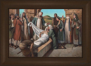 Widow Of Nain Open Edition Canvas / 24 X 16 Frame C 21 3/4 29 Art
