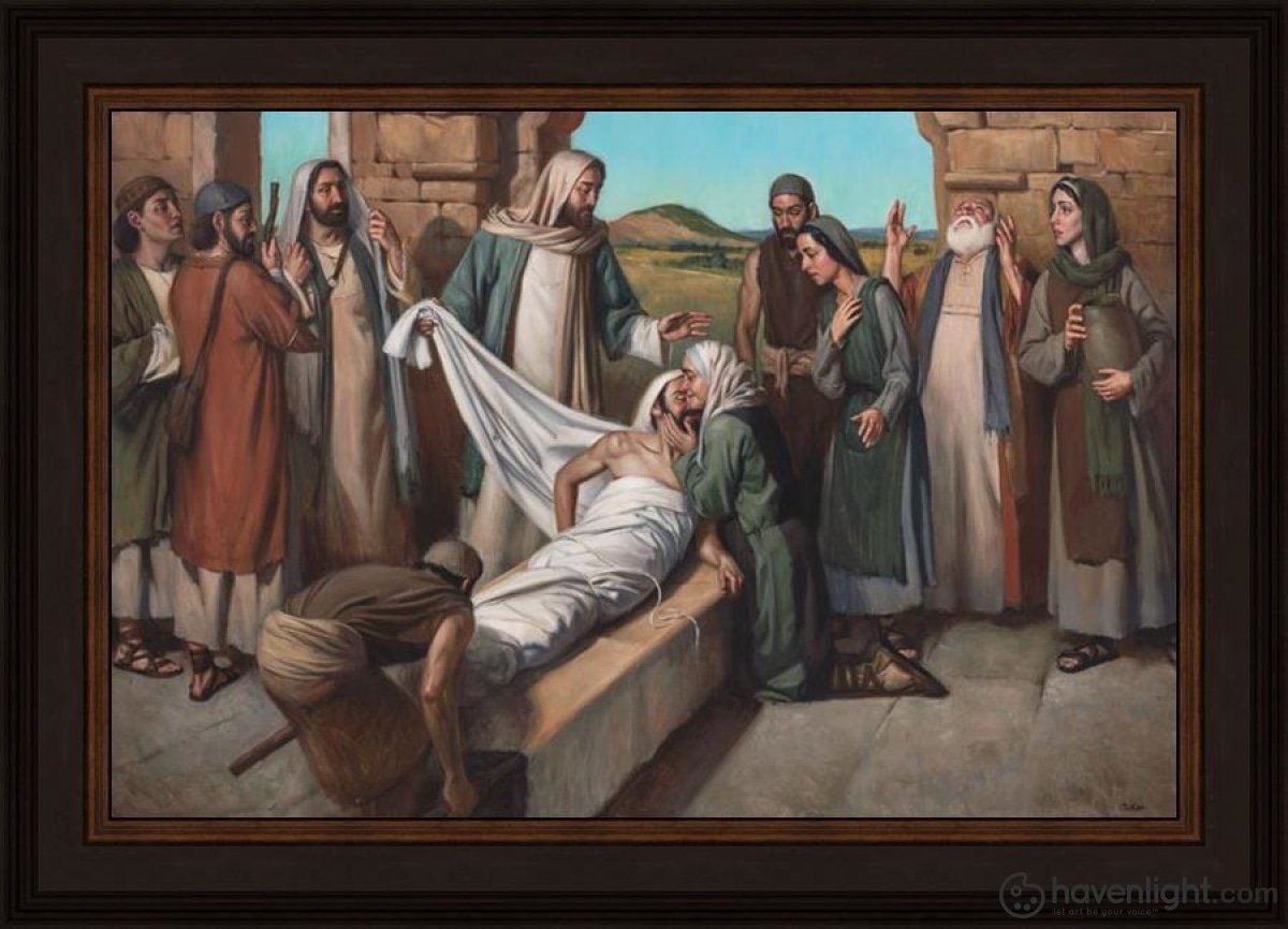 Widow Of Nain Open Edition Canvas / 24 X 16 Frame N 20 3/4 28 Art