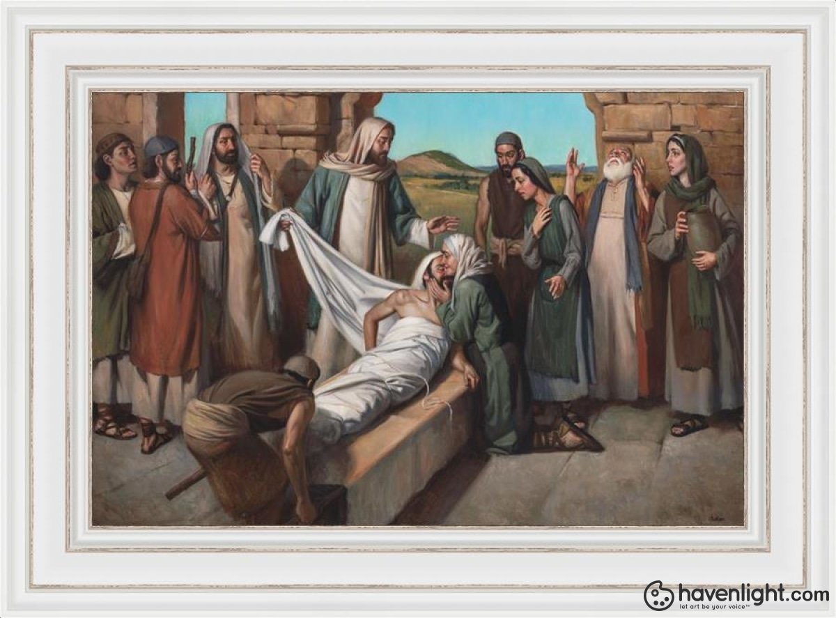 Widow Of Nain Open Edition Canvas / 30 X 20 Frame D 28 1/4 38 Art