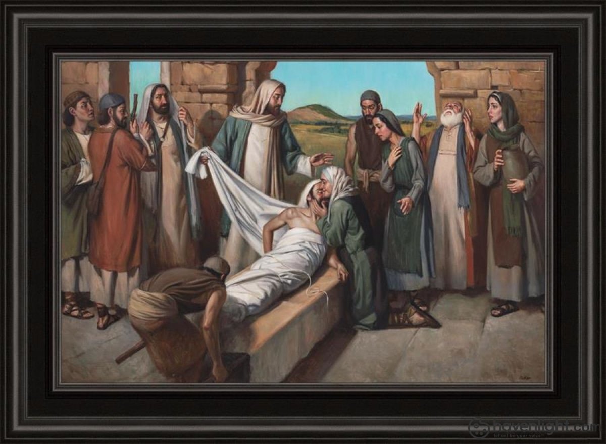 Widow Of Nain Open Edition Canvas / 36 X 24 Frame A 32 3/4 44 Art