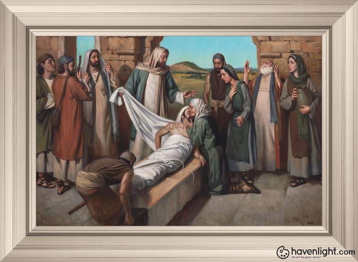 Widow Of Nain Open Edition Canvas / 36 X 24 Frame W 32 3/4 44 Art